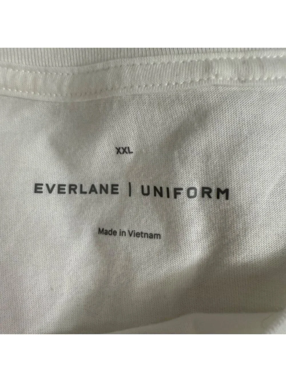 Everlane Mens Organic Cotton T-Shirt White Uniform Collection Crew XXL Neutral - Picture 3 of 12